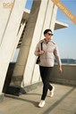 WAJKBD122M - BE NHẠT Ảnh của Áo jacket 3 lớp dáng ngắn
